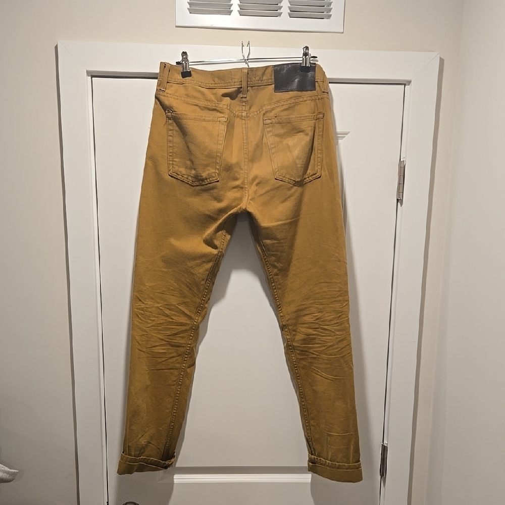 Naked & Famous Denim Tan Pants View 4
